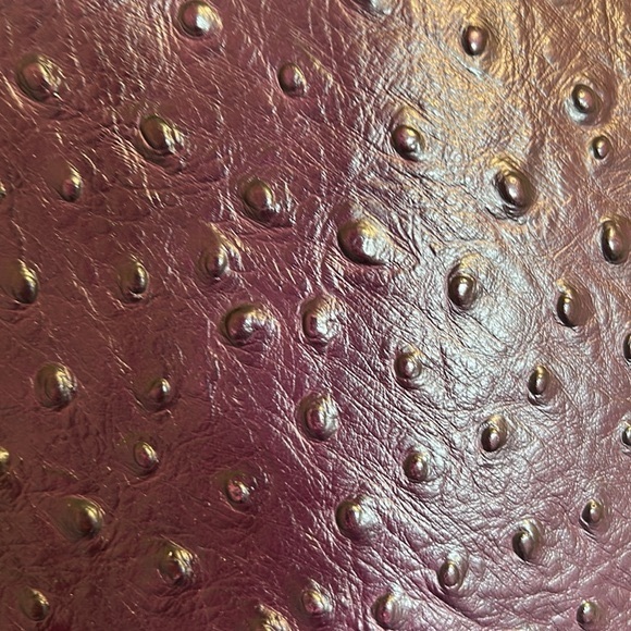 Dooney amp Bourke Purple OstrichEmbossed Crossbody Bag - Picture 5 of 6